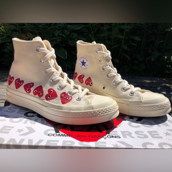 Comme des garcons CDG multi heart converse - Picture 1 of 2